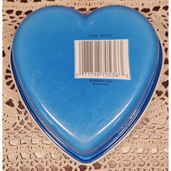 Vtg Plastic Heart Shape Easter Spring Container Daffodils & Baby Chick 6" x 6" - Picture 2 of 5